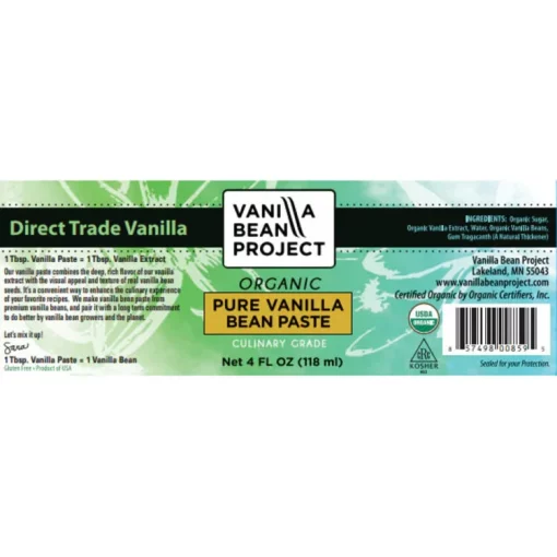 4oz Organic Vanilla Bean Paste - Image 3