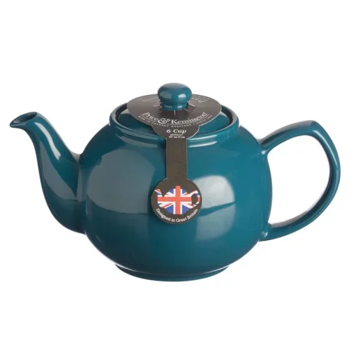 6 Cup Deep Teal Teapot - Image 2