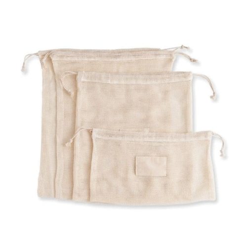 Organic Cotton Produce Bags, set of 4 - Image 2