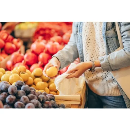 Organic Cotton Produce Bags, set of 4 - Image 6