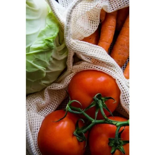Organic Cotton Produce Bags, set of 4 - Image 8