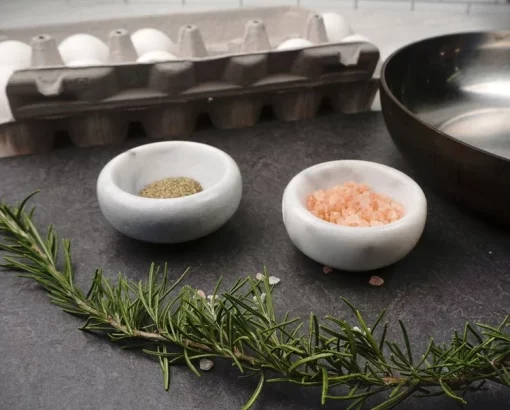 Small White Marble Bowl - Image 4