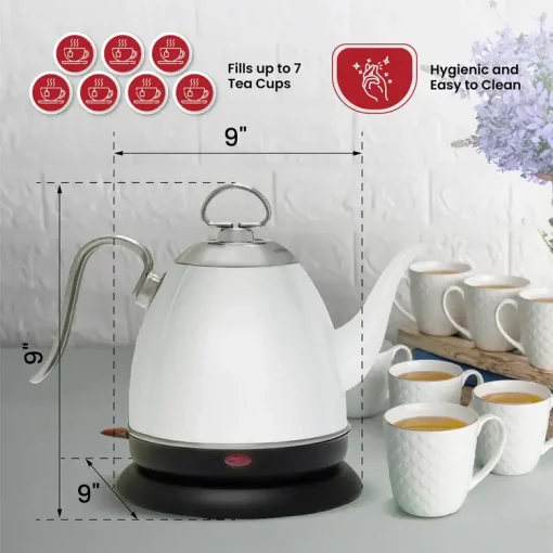 White Electric Pourover Kettle - Image 5