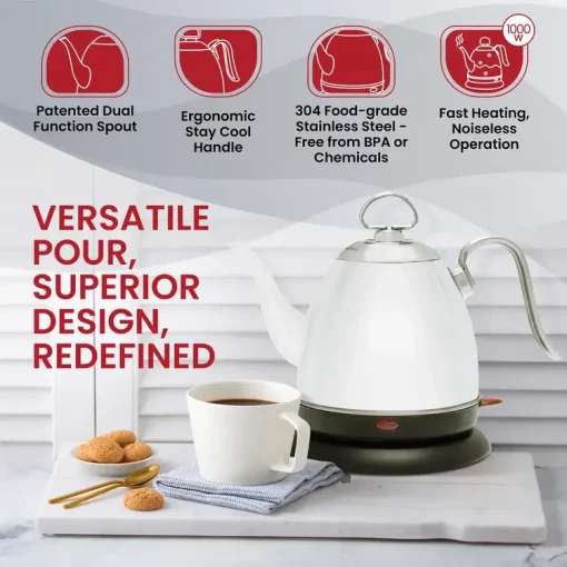 White Electric Pourover Kettle - Image 6