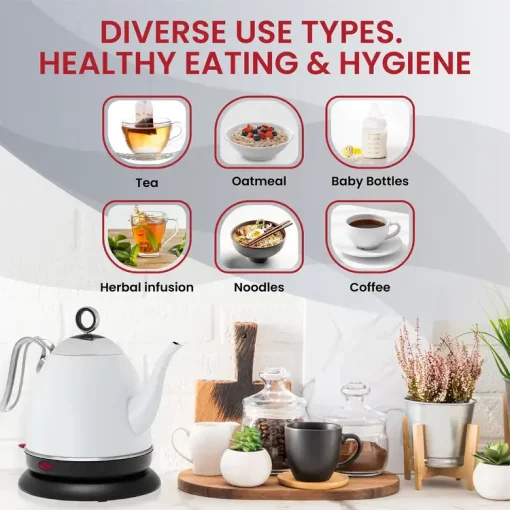 White Electric Pourover Kettle - Image 7